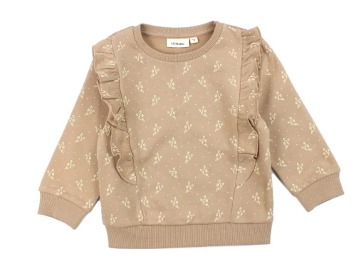 Lil Atelier nougat blomstret sweatshirt